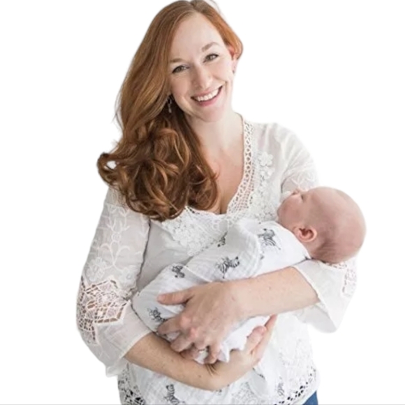 NIB Amazing Baby Muslin Swaddle Blanket in Premium Cotton Soft Black Zebra Print - Picture 8 of 11